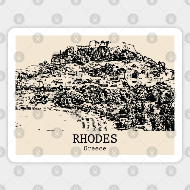 Rhodes - Greece Magnet by Lakeric